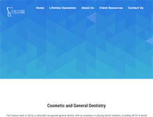 Tablet Screenshot of couturedentist.com
